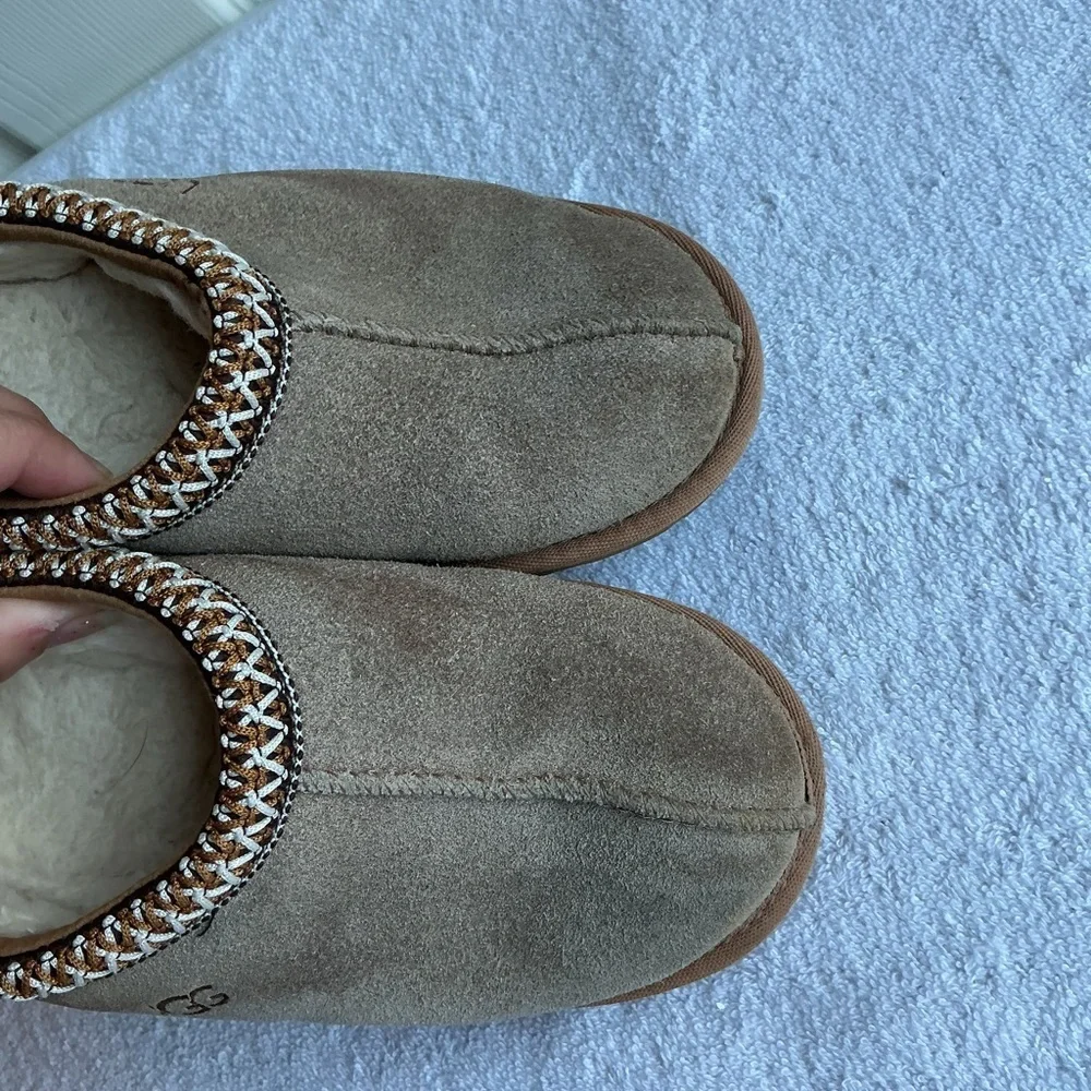 UGG Kids Tan and Brown Slippers